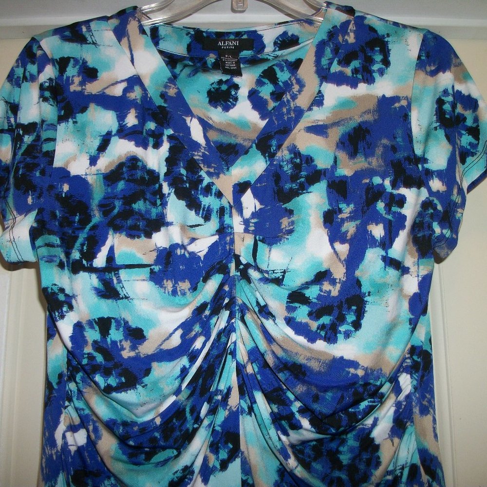 - MERMAIDCORE BOHO BEAUTIFUL BLUES & PURPLES ALANI BLOUSE PL